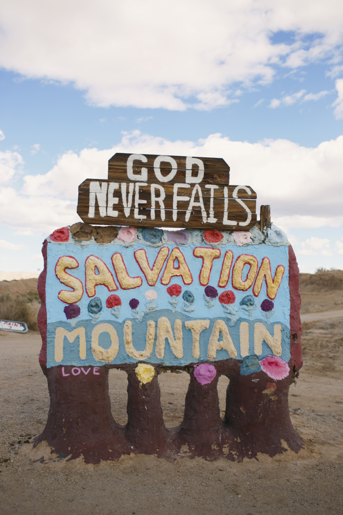 Salvation Mountain Sign