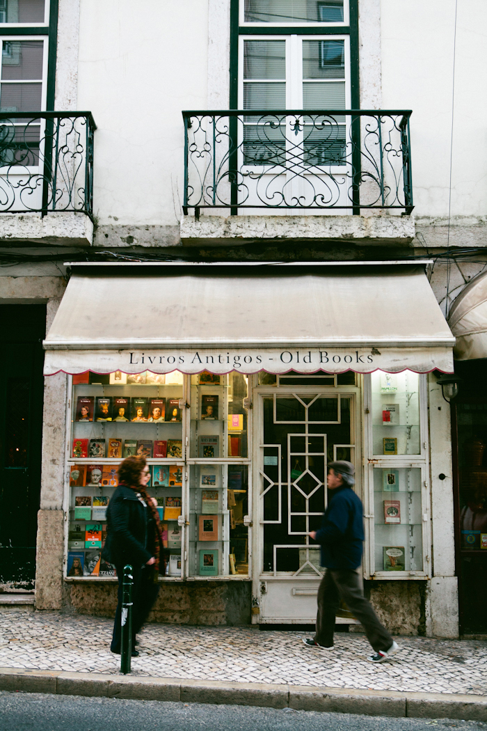 Vintage Bookstore in Lisbon