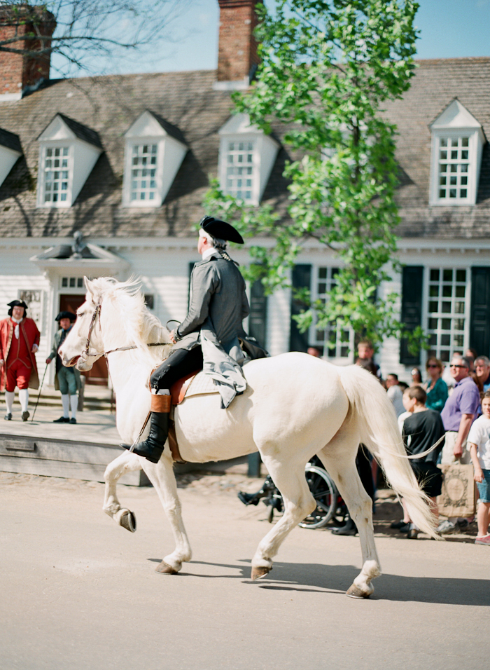 Horse and Rider in Colonial Williamsburg