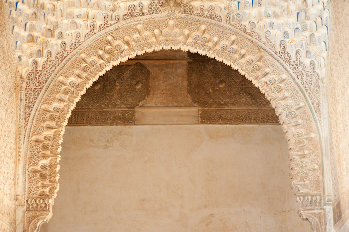 Archway at the Alhambra in Granada