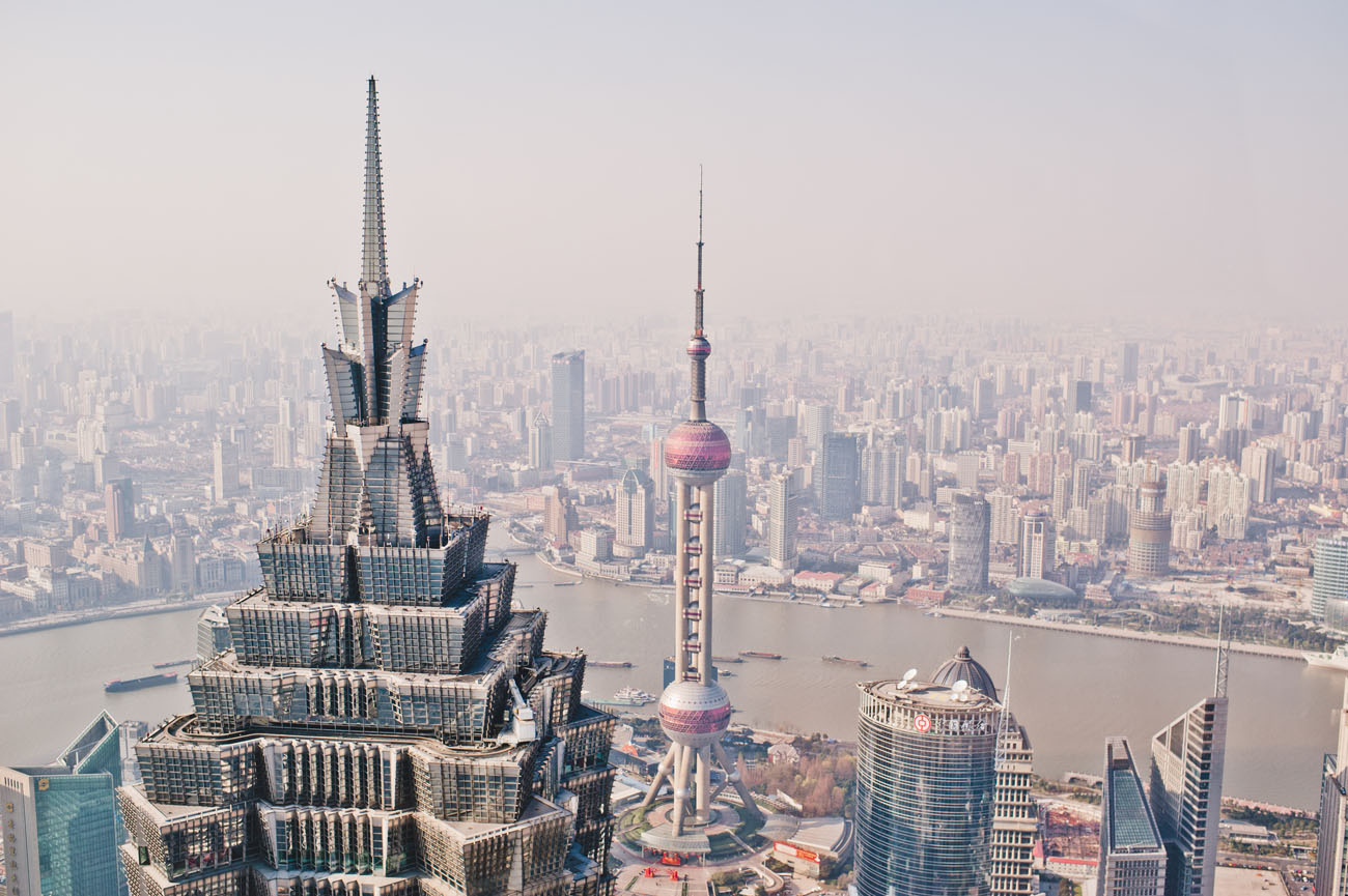Shanghai China Skyline