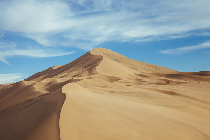 Blue Skies at the Mingsha Sand Dunes