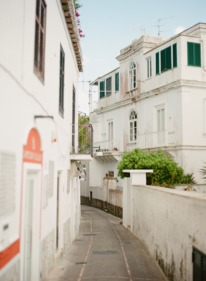 Narrow Alley of Capri Italy