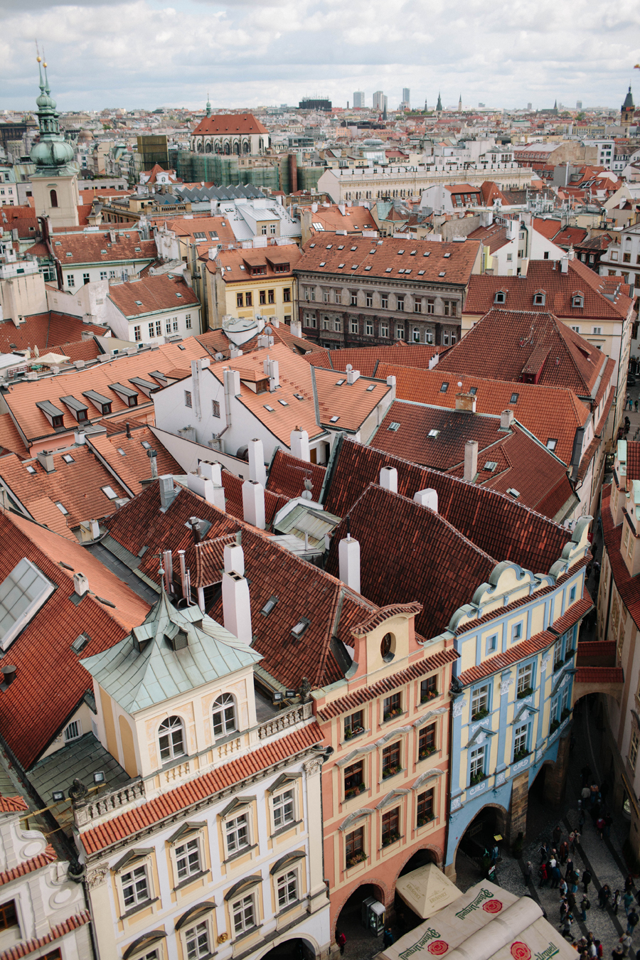Prague Buildings from Above