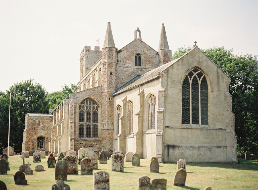 Saint Marys Church and Cemetary in Norfolk England