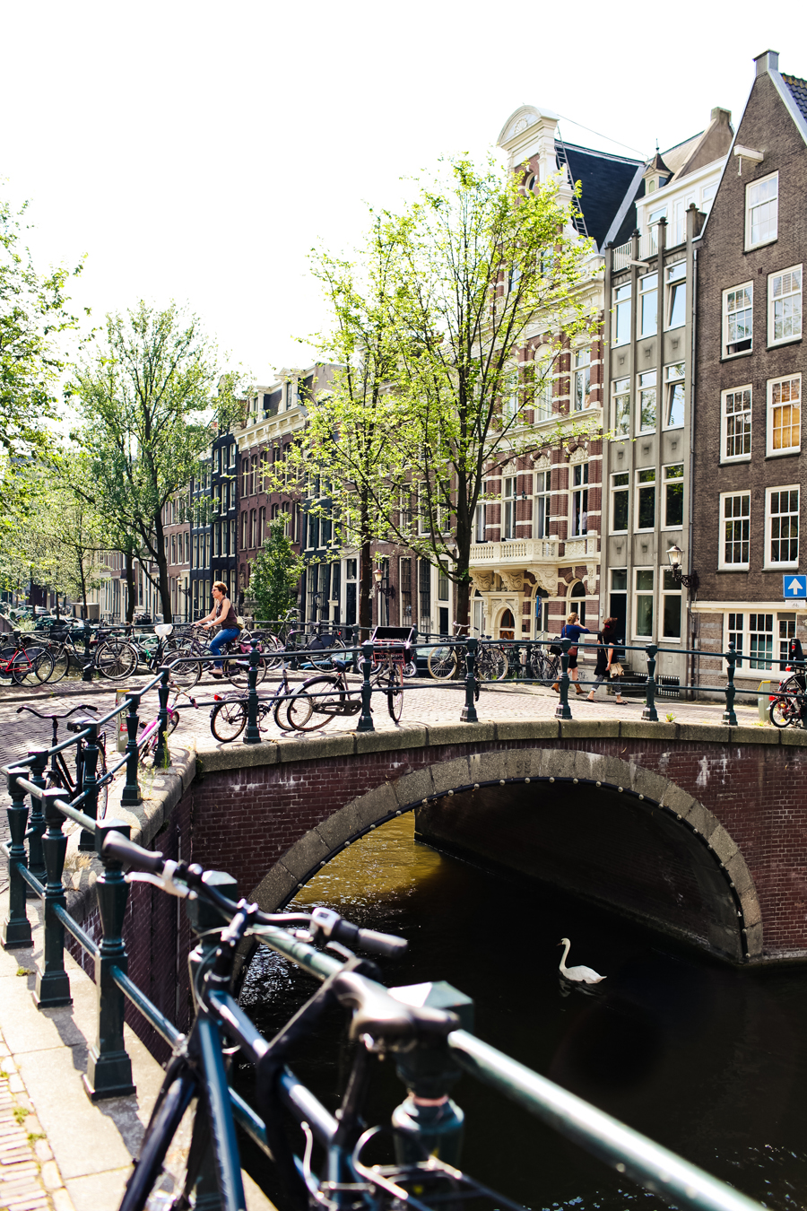 Bikes on the Bridge in Amsterdam