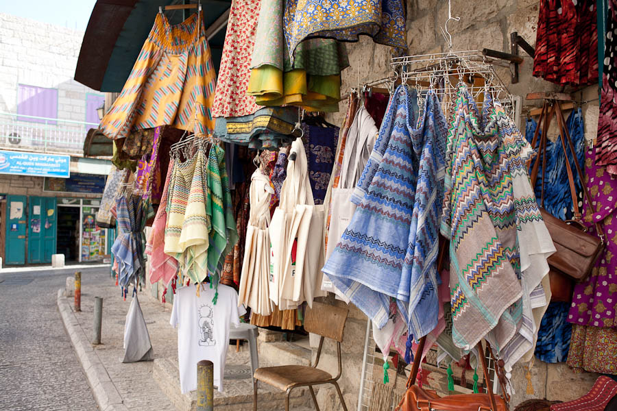 Textiles in the Old City of Bethlehem