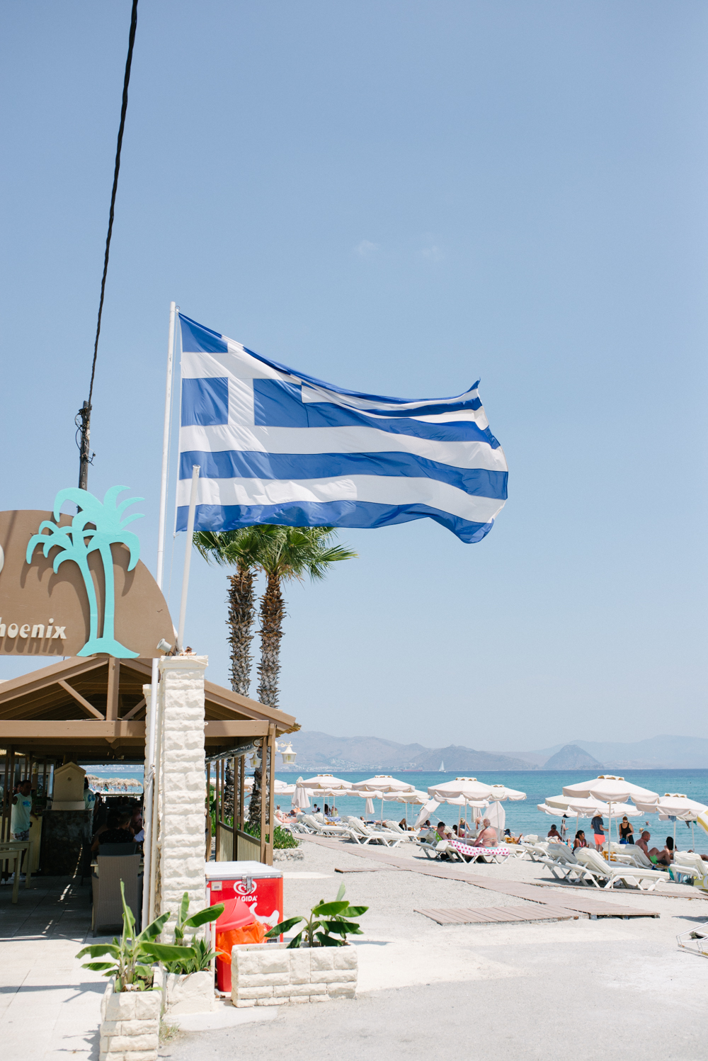 Greek Flag on Kos Island