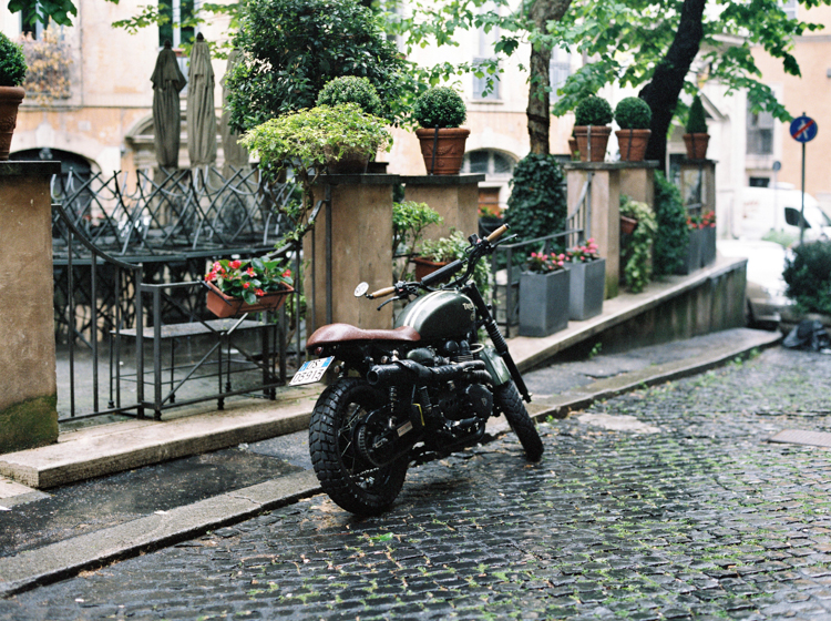 Motorcyle in Rome Italy