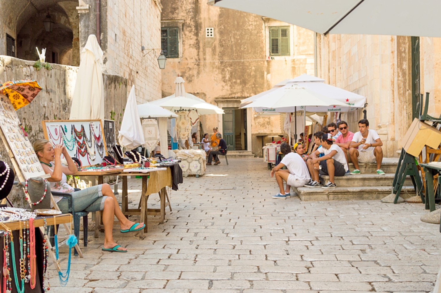 Town Market in Dubrovnik Croatia
