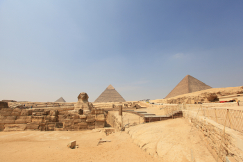 Pyramids and Sphinx