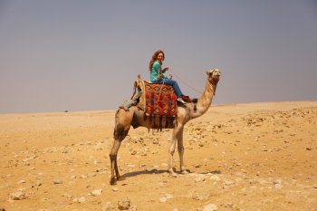 Riding Camels in Egypt