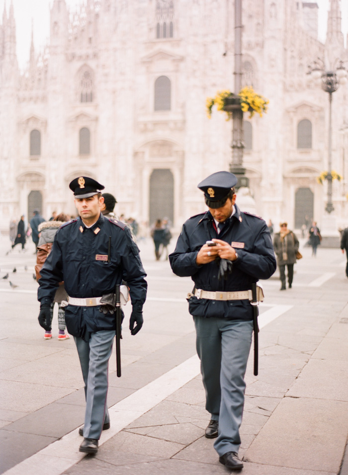 Guards at the Duomo in Milan
