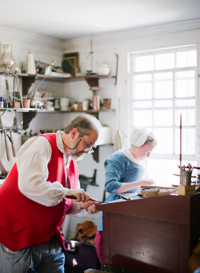 Leather Craftsmen in Colonial Williamsburg