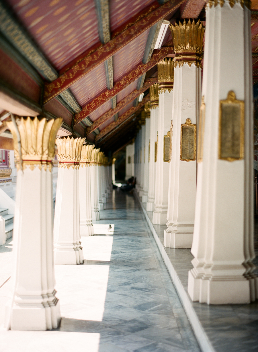Pillars at Grand Palace in Bangkok