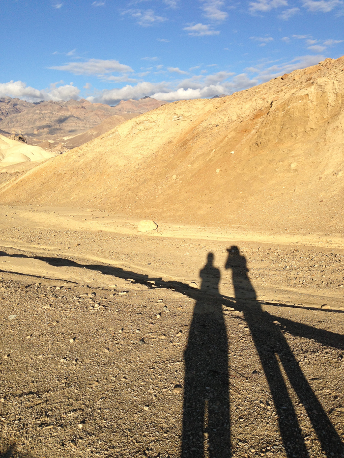 Shadow Portrait in the Mojave Desert