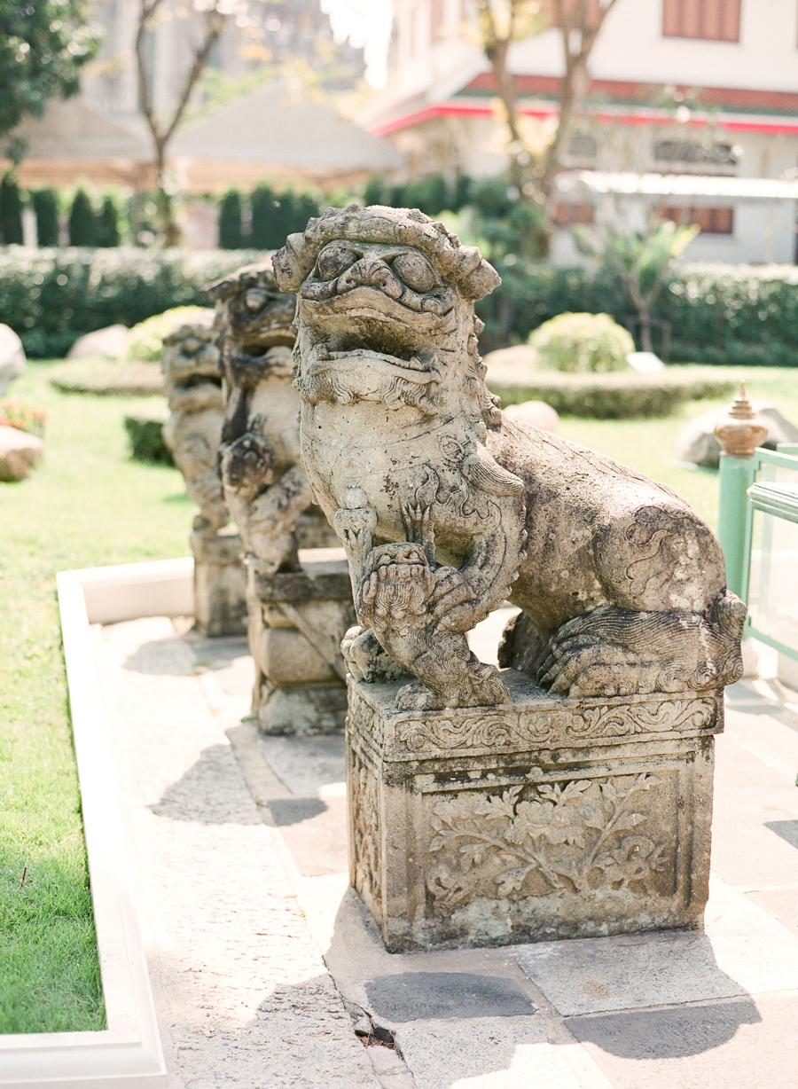 Stone Lions at Wat Arun
