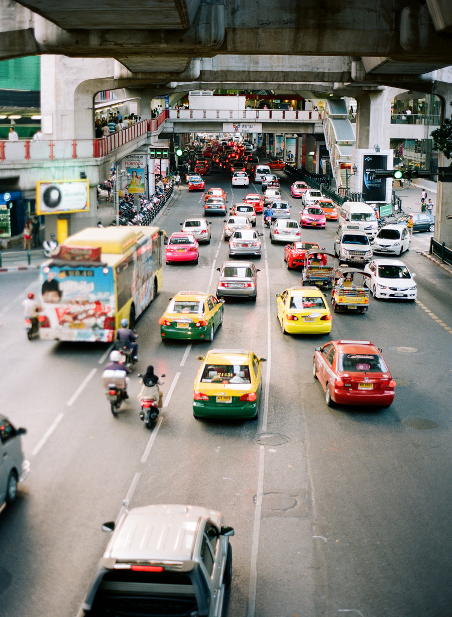 Traffic at Siam Paragon