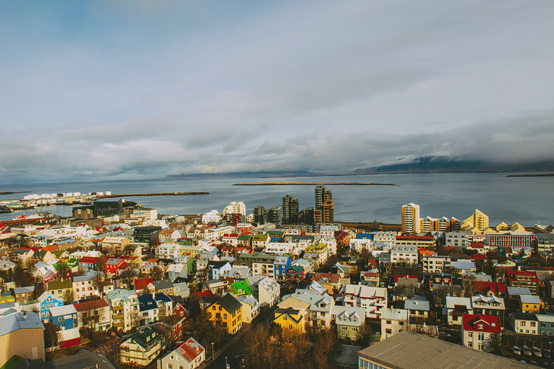 View of Reykjavik from Hallgrimskirkja View of Reykjavik from Hallgrimskirkja