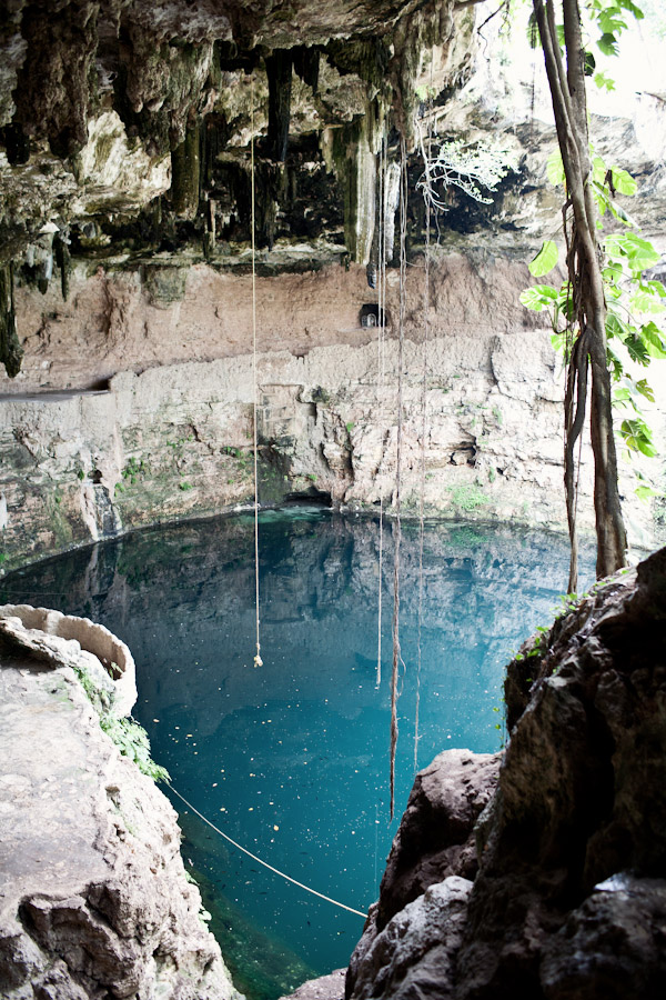 Blue Caves in Cenote Zaci in Valladolid