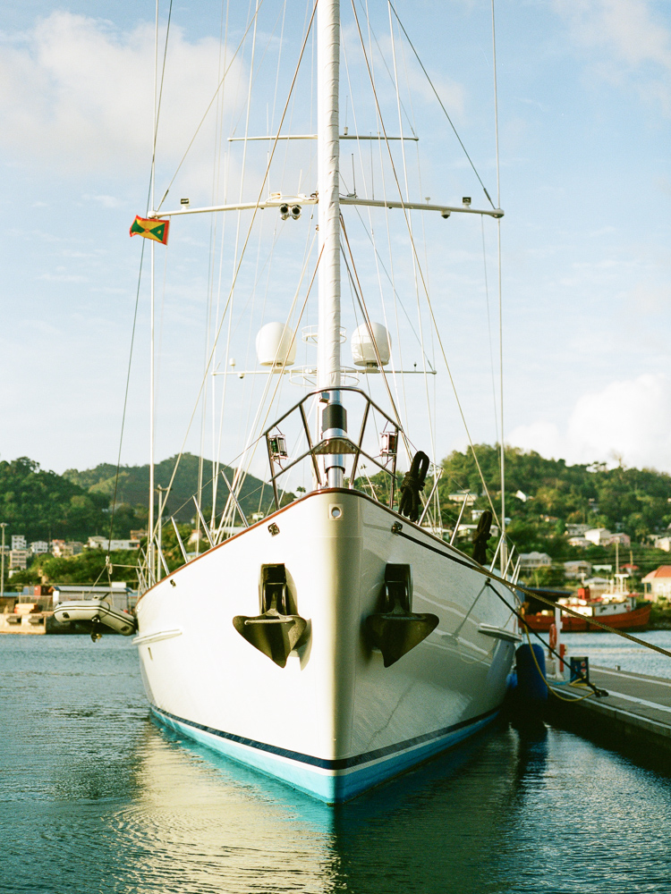 Docked Sailboat in Grenada