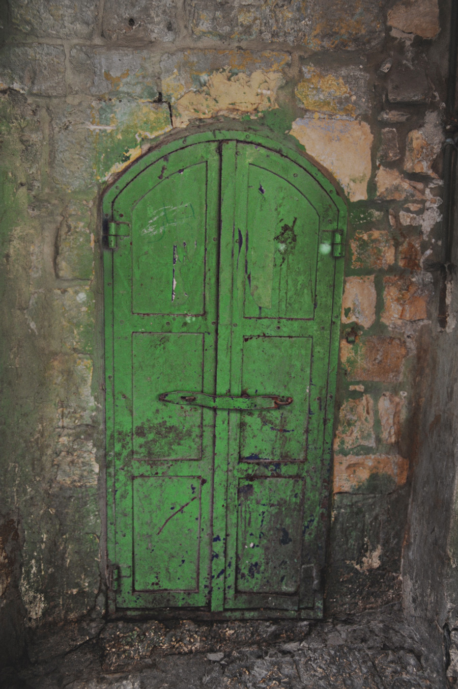 Green Door in Jerusalem