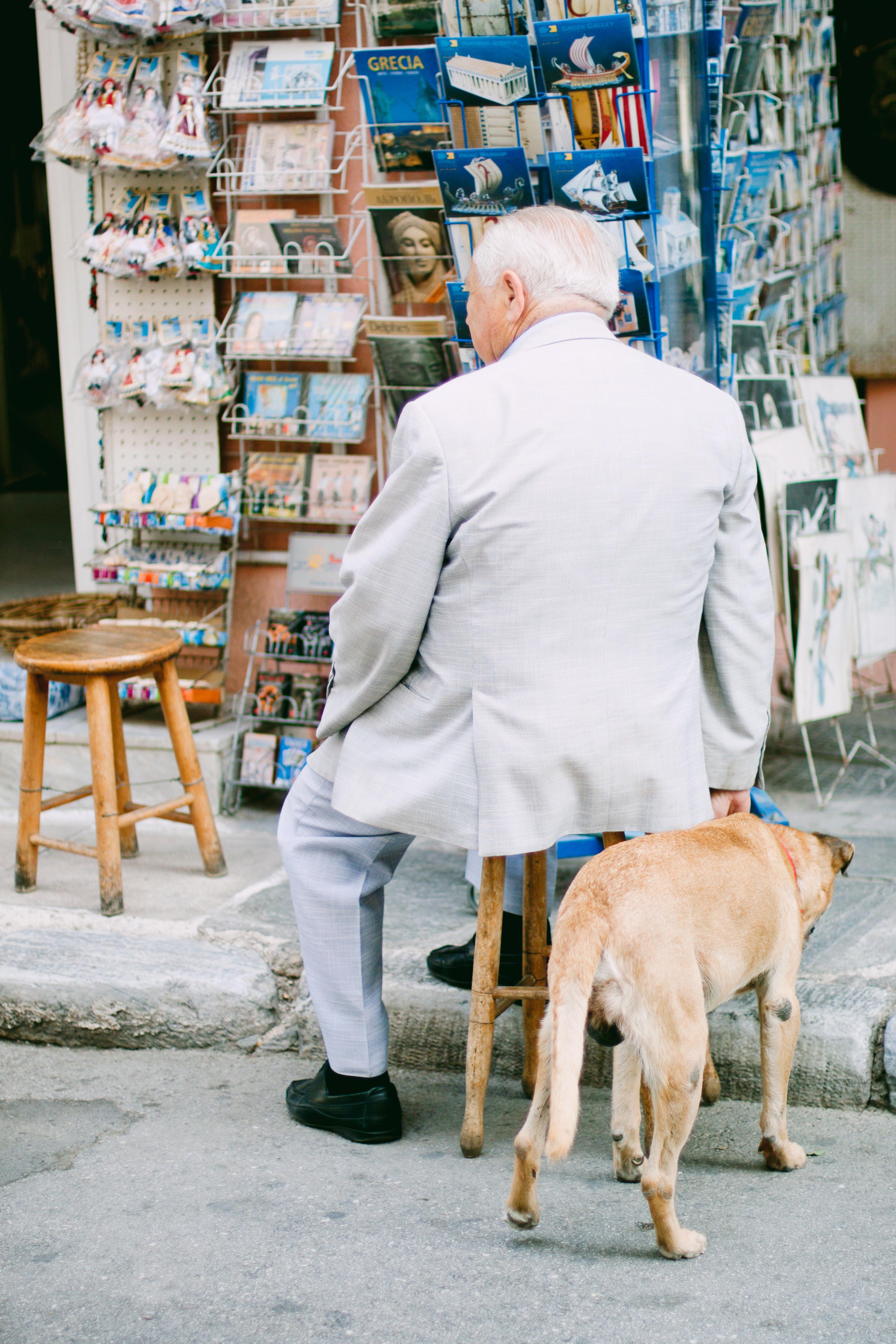 Man and Dog in Athens