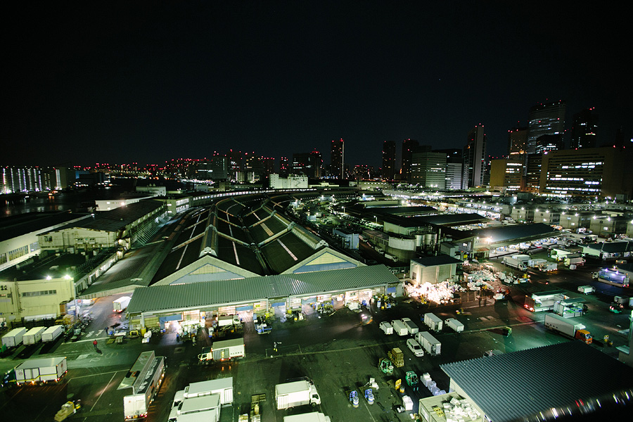 Tsukiji Fish Market at Night Tsukiji Fish Market at Night