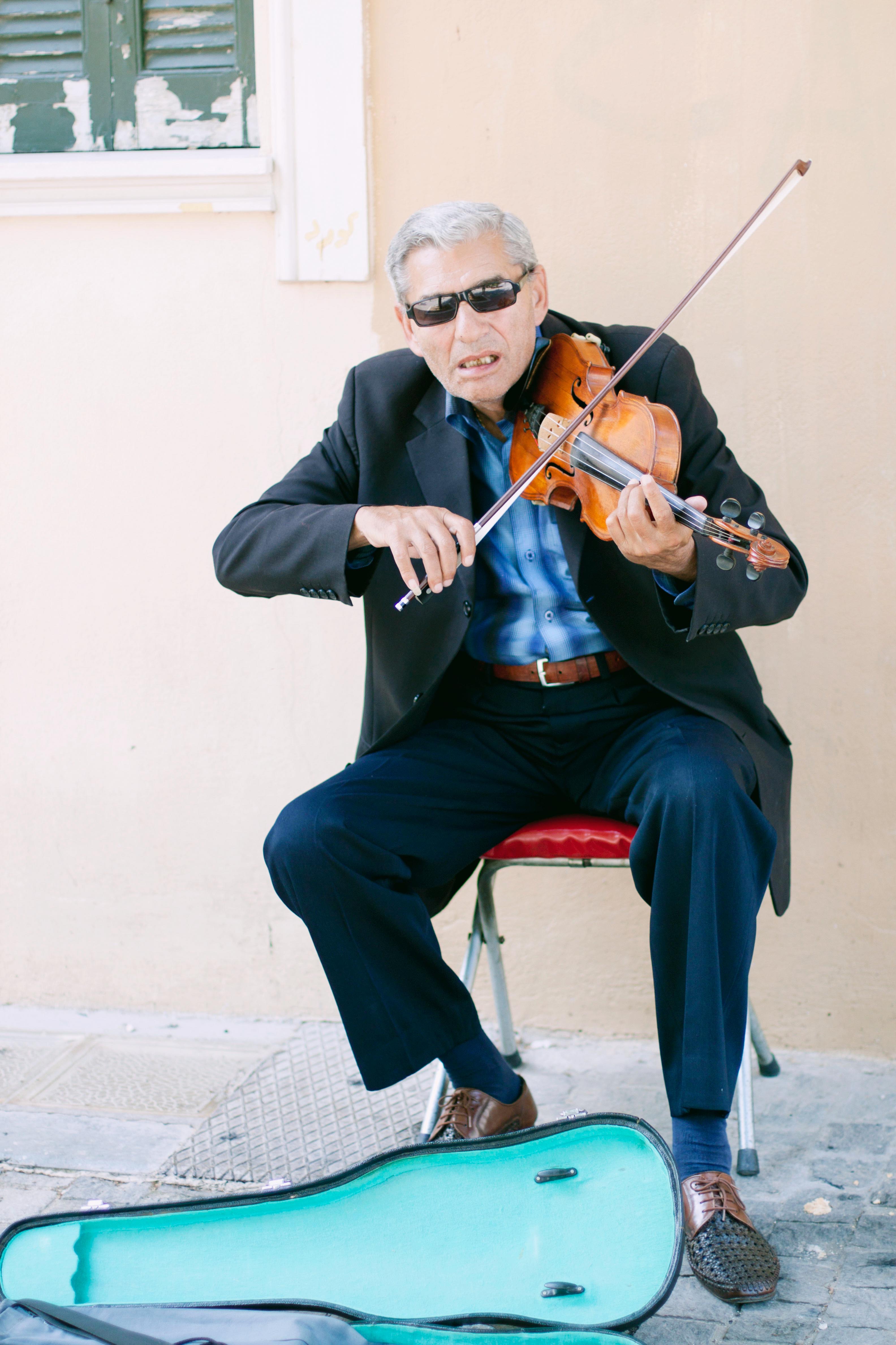 Violinist in Athens