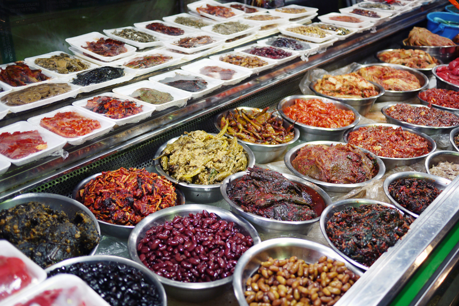 Bright Foods at a Busan Market Bright Foods at a Busan Market