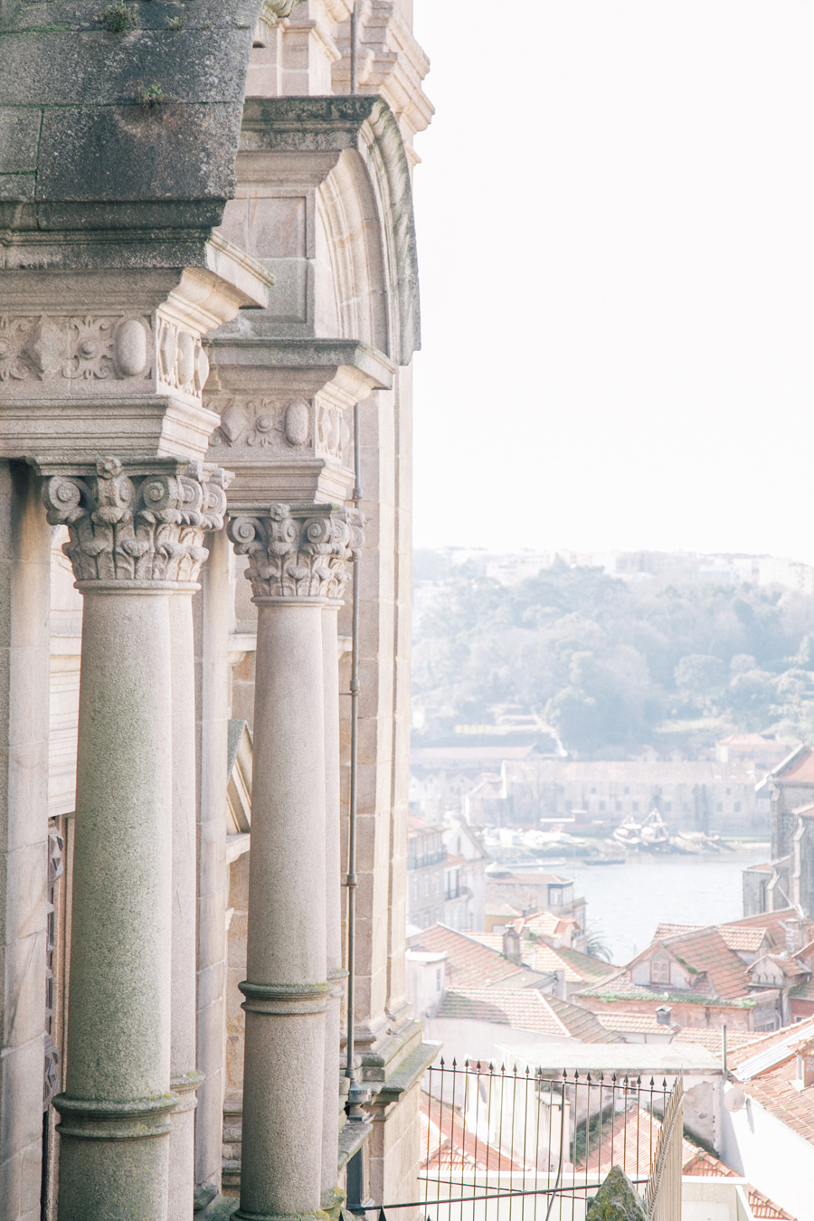 Corinthian Columns in Porto Portugal