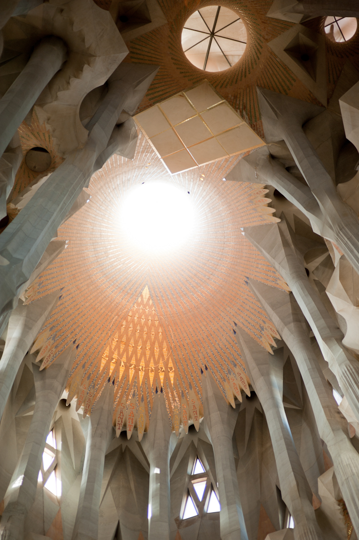 La Sagrada Familia Ceiling - Entouriste