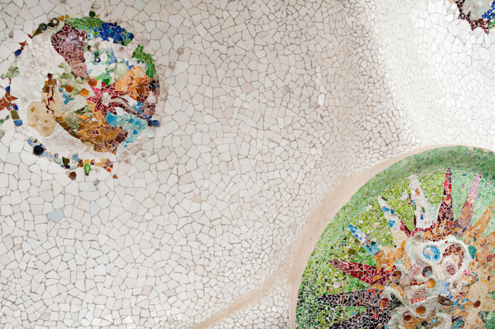 Mosaic Artwork in Park Guell
