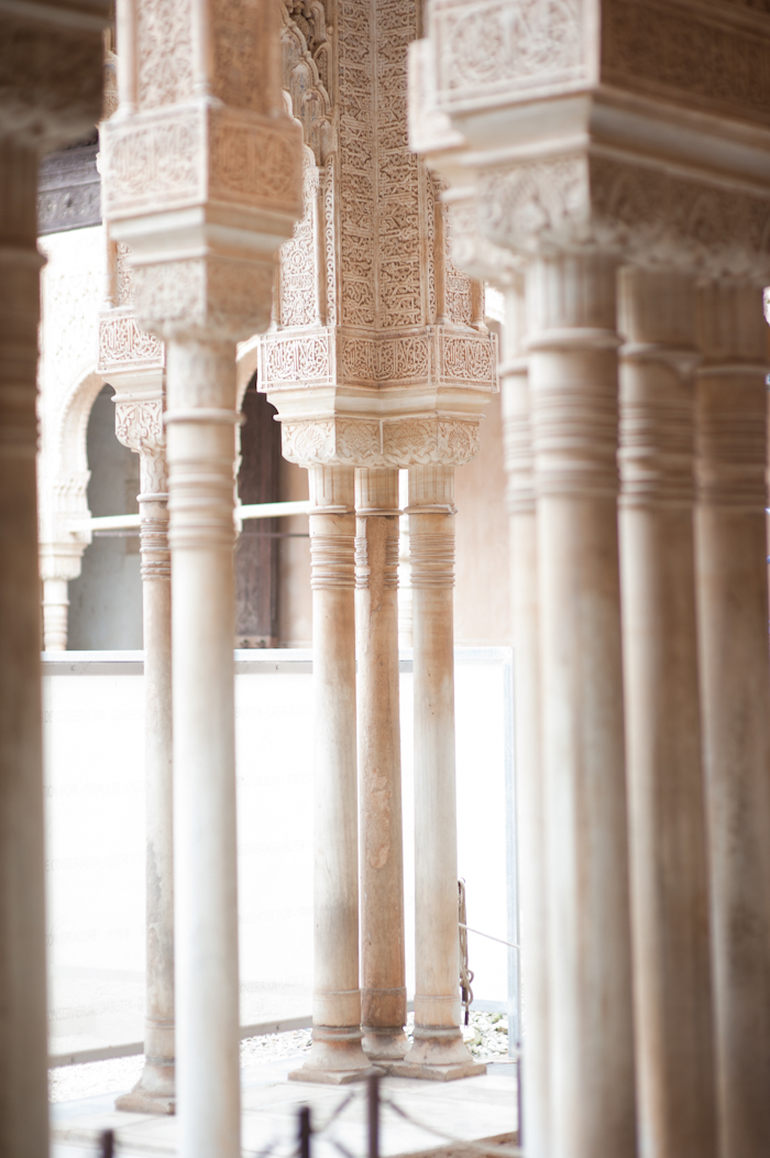 Pillars in Granada Spain