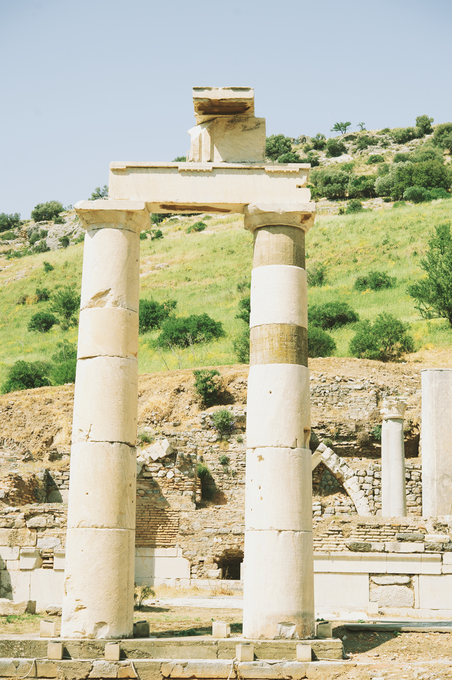 Ruins at the Library of Celsus