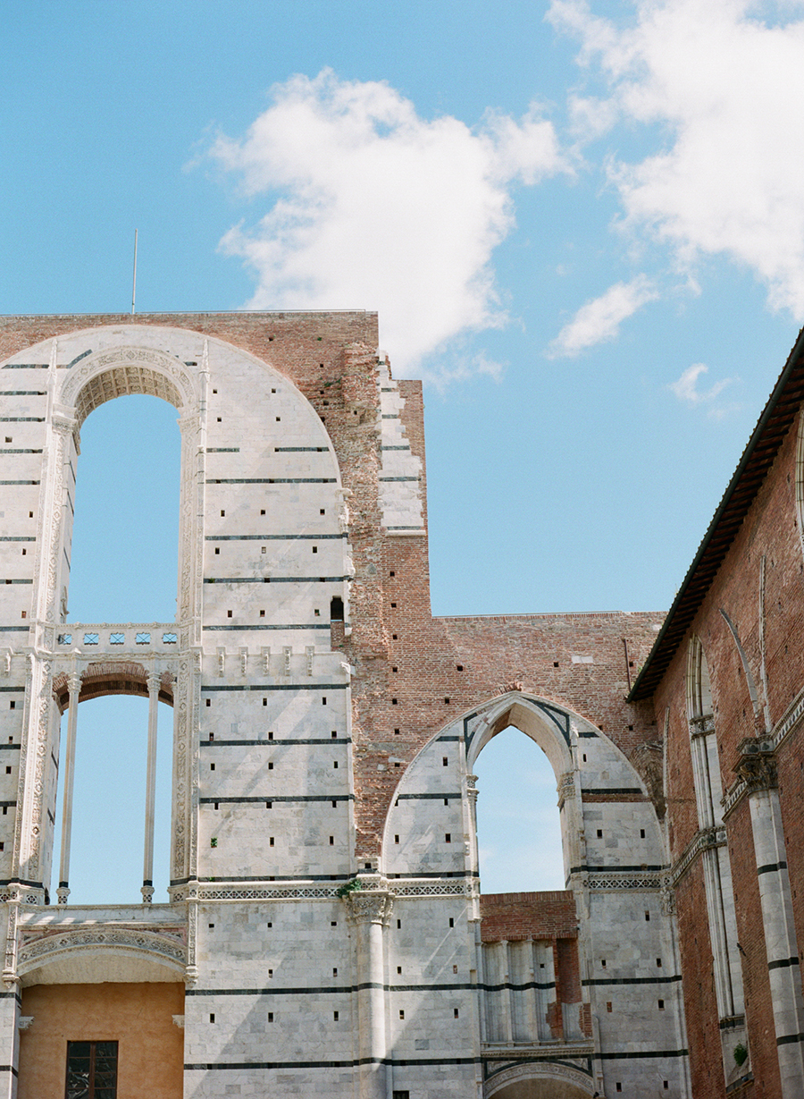 Arched Building Exterior in Siena