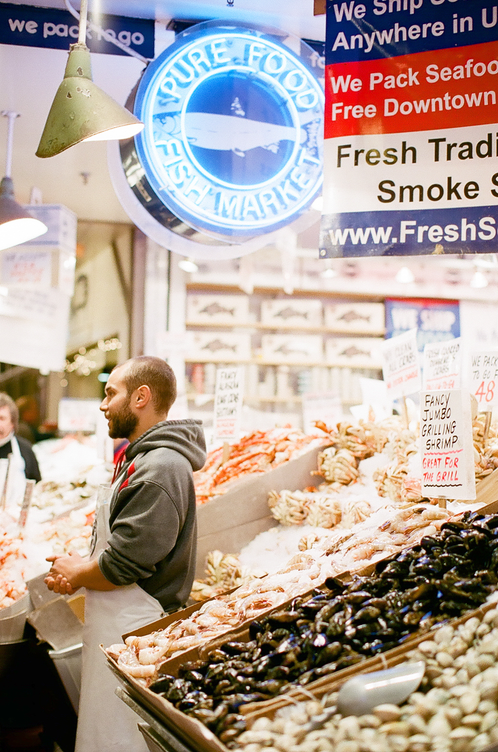Fish Market at Pike Place Market in Seattle Fish Market at Pike Place Market in Seattle