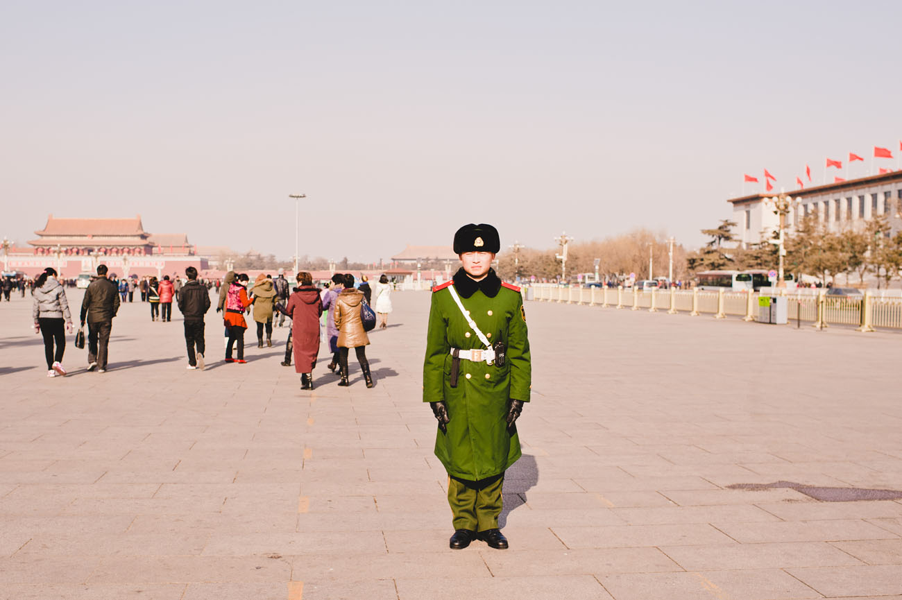 Guard in Tiananmen Square