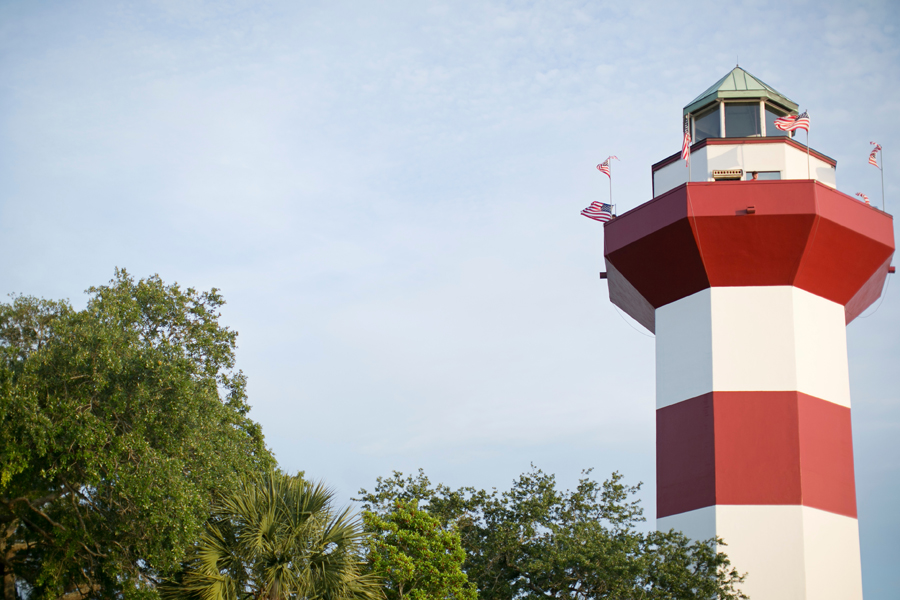 Red and White Lighthouse in Hilton Head