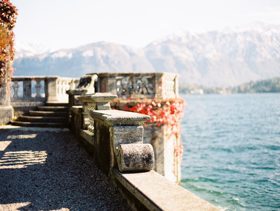 Stone Guard Rails at Lake Como
