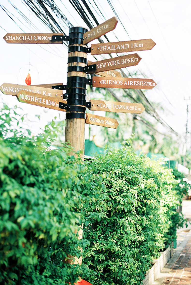 Street Signs in Vientiane Laos
