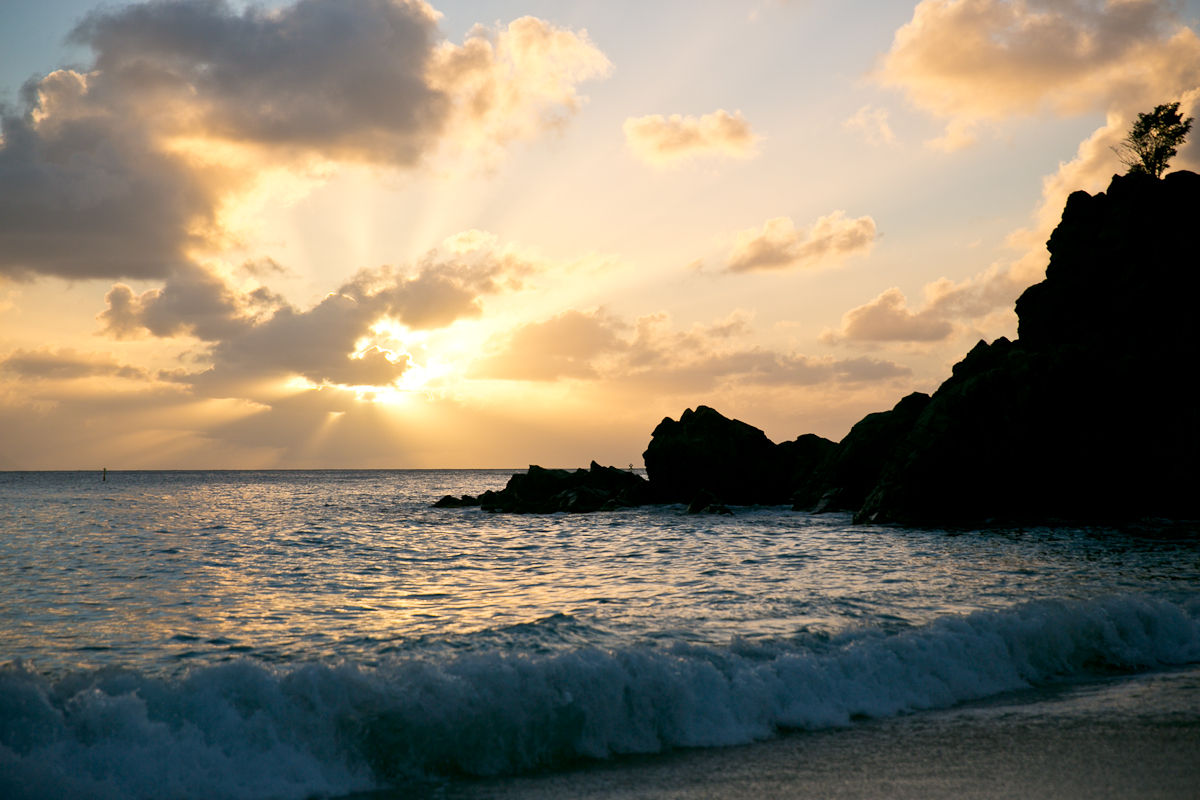Sunset Over the Ocean in St Barth