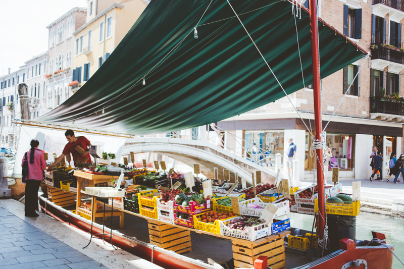 Water Market in Venice Italy