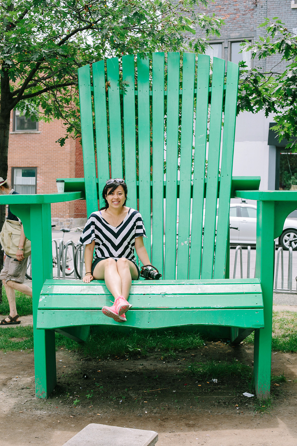 Big Green Chair in Montreal