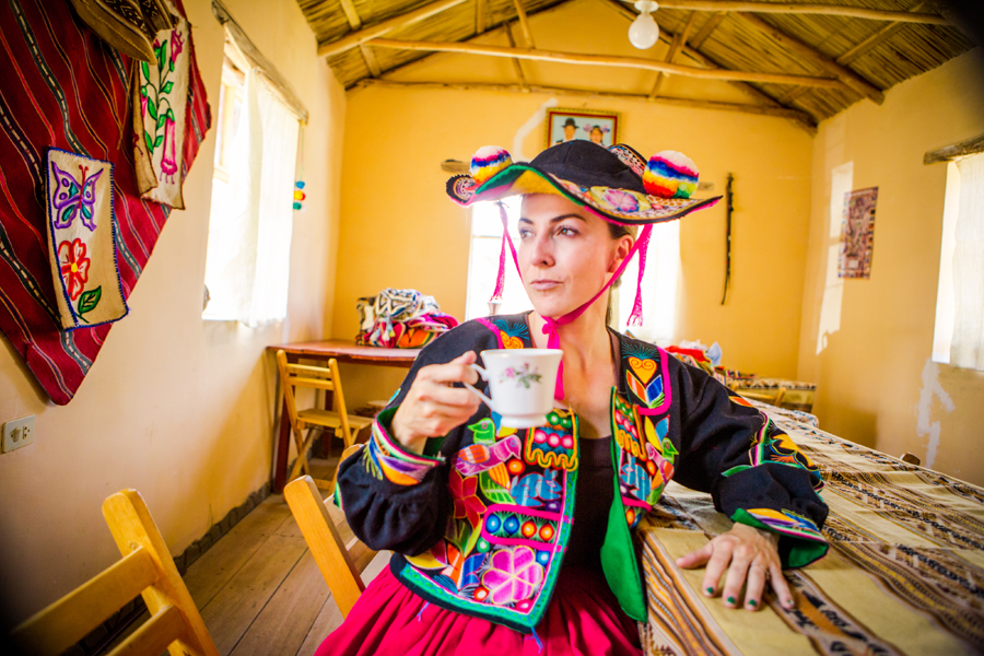 Brightly Colored Clothing in Peru