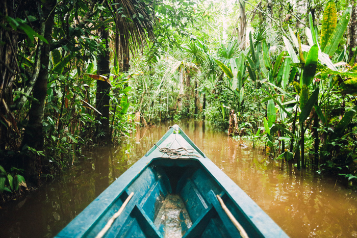 Canoe Ride in Peru