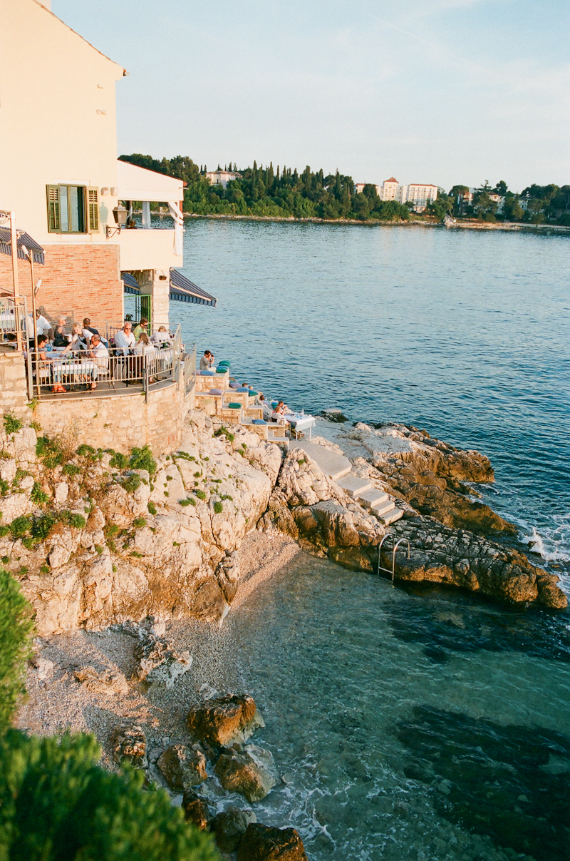 Cliffside Steps to the Water in Croatia