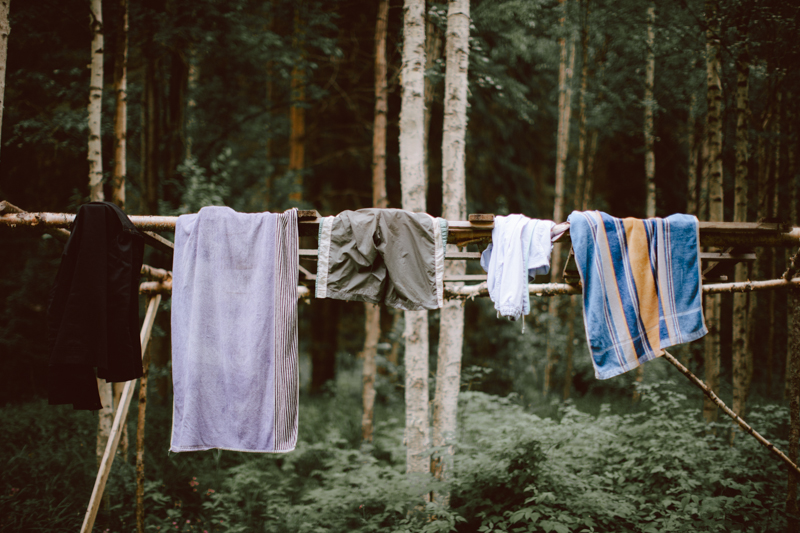 Clothesline in Finland