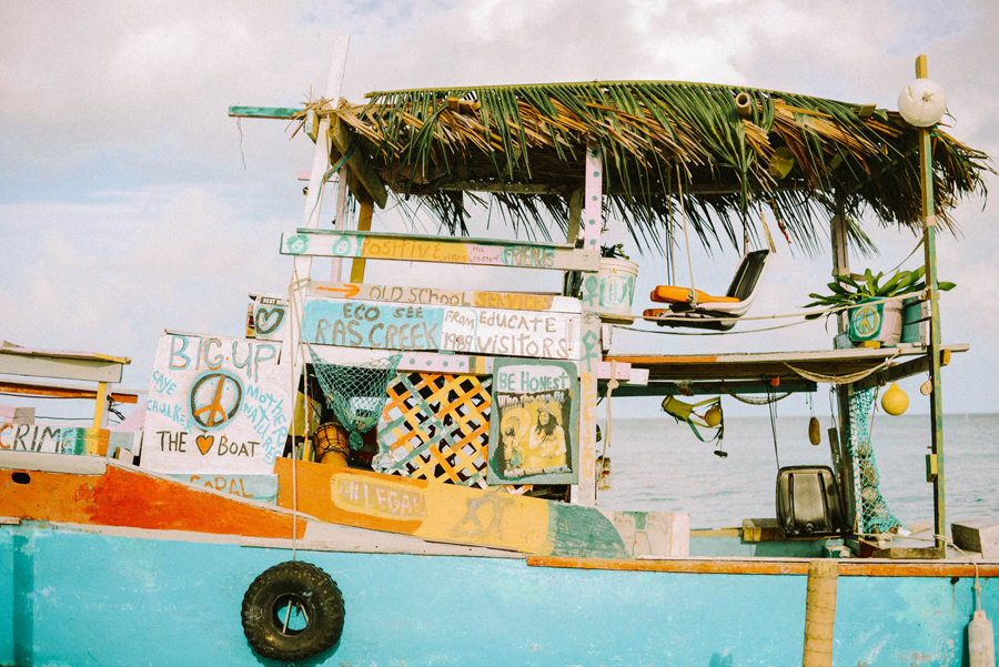 Colorful Boat in Belize
