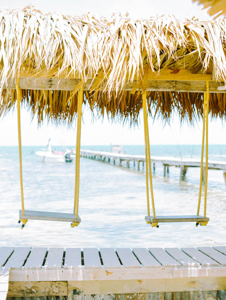 Oceanfront Swings in Belize